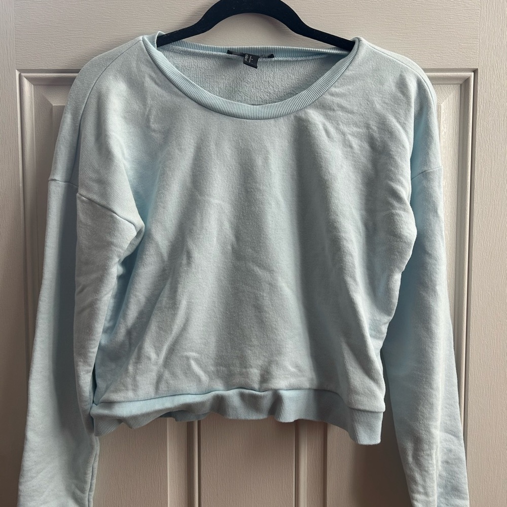 Forever 21 Soft Sky Blue Sweatshirt